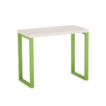 Mesa Auxiliar Tubolar PE 40 Pandin 90 x 45 Cm Casablanca e Verde