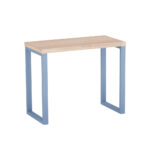Mesa Auxiliar Tubolar PE 40 Pandin 90 x 45 Cm Noce Naturale e Azul Dali