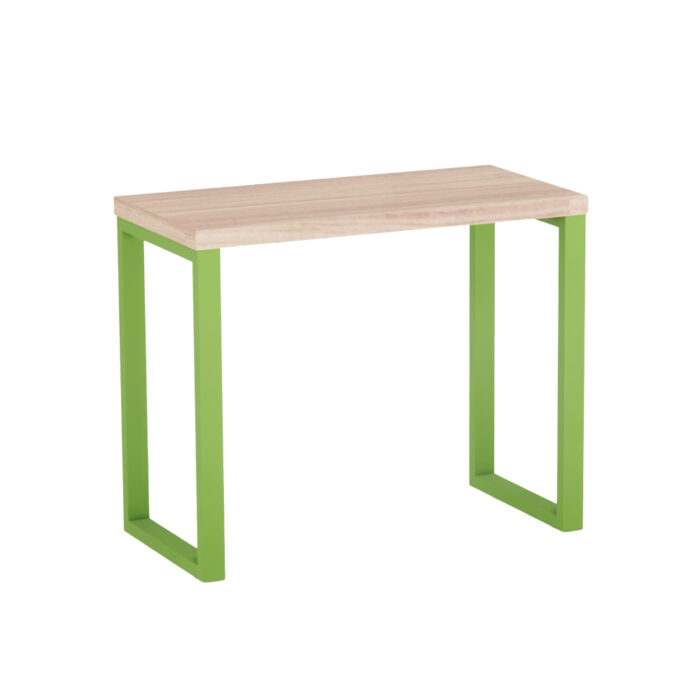 Mesa Auxiliar Tubolar PE 40 Pandin 90 x 45 Cm Noce Naturale e Verde - Imagem 1