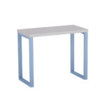Mesa Auxiliar Tubolar PE 40 Pandin 90 x 45 Cm Cinza e Azul Dali