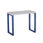 Mesa Auxiliar Tubolar PE 40 Pandin 90 x 45 Cm Cinza e Azul Del Rey