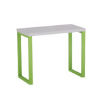 Mesa Auxiliar Tubolar PE 40 Pandin 90 x 45 Cm Cinza e Verde