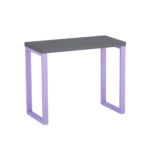 Mesa Auxiliar Tubolar PE 40 Pandin 90 x 45 Cm Grafito e Lilas