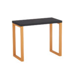 Mesa Auxiliar Tubolar PE 40 Pandin 90 x 45 Cm Preto e Laranja
