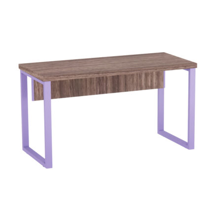 Mesa Auxiliar Tubolar PE 40 Pandin 90 Cm Walnut e Lilas