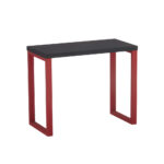 Mesa Auxiliar Tubolar PE 40 Pandin 90 x 45 Cm Preto e Vermelho