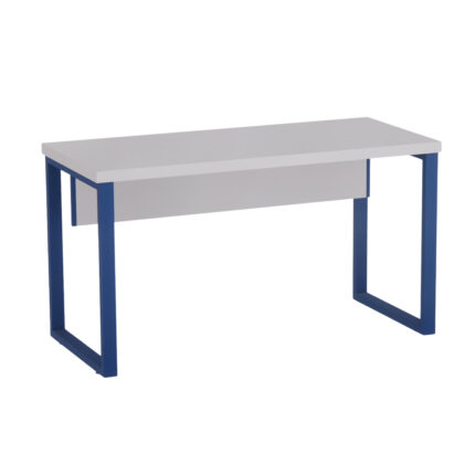 Mesa Auxiliar Tubolar PE 40 Pandin 90 Cm Cinza e Azul Del Rey