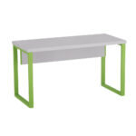 Mesa Auxiliar Tubolar PE 40 Pandin 90 Cm Cinza e Verde