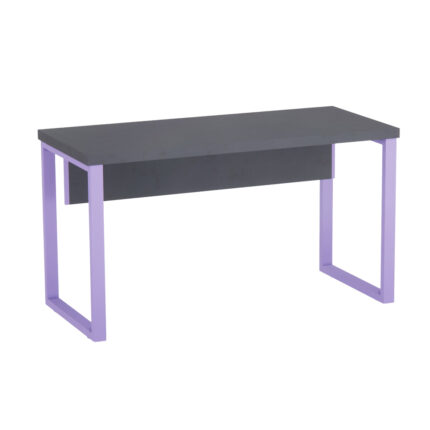 Mesa Auxiliar Tubolar PE 40 Pandin 90 Cm Grafito e Lilas