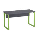 Mesa Diretora Tubolar PE 40 Pandin 1,70 M Grafito e Verde