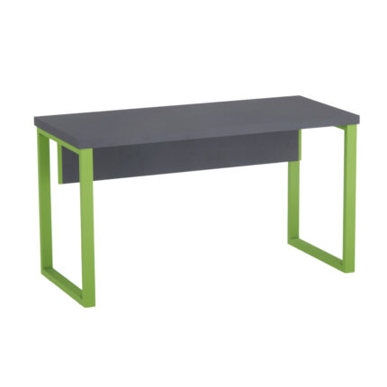 Mesa Auxiliar Tubolar PE 40 Pandin 90 Cm Grafito e Verde