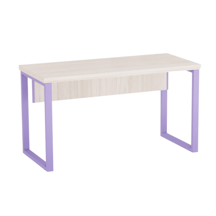 Mesa Secretária Tubolar PE 40 Pandin 1,20 M Casablanca e Lilas - Imagem 1