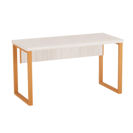 Mesa Gerência Tubolar PE 40 Pandin 1,50 x 0,60 M Casablanca e Laranja