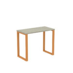 Mesa Home Office Tubular P25 Pandin 90 CM Casablanca e Laranja