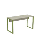 Mesa Diretora Tubular P25 Pandin 1,5×0,6 M Casablanca e Verde