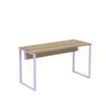 Mesa Diretora Tubular P25 Pandin 1,5×0,6 M Noce Naturale e Lilas