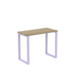 Mesa Home Office Tubular P25 Pandin 90 CM Noce Naturale e Lilas