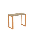 Mesa Home Office Tubular P25 Pandin 90 CM Noce Naturale e Laranja