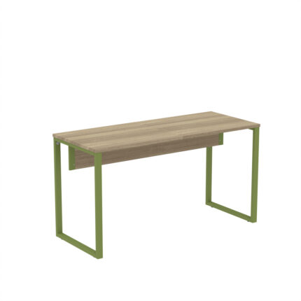 Mesa Auxiliar Tubular P25 Pandin 90 CM Noce Naturale e Verde
