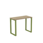 Mesa Home Office Tubular P25 Pandin 90 CM Noce Naturale e Verde
