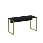Mesa Diretora Tubular P25 Pandin 1,5×0,7 M Preto e Verde