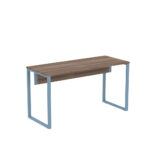 Mesa Diretora Tubular P25 Pandin 1,5×0,6 M Walnut e Azul Dali