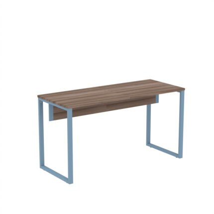 Mesa Auxiliar Tubular P25 Pandin 90 CM Walnut e Azul Dali