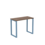 Mesa Home Office Tubular P25 Pandin 90 CM Walnut e Azul Dali