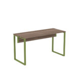 Mesa Diretora Tubular P25 Pandin 1,5×0,7 M Walnut e Verde