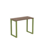 Mesa Home Office Tubular P25 Pandin 90 CM Walnut e Verde