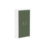 Armario Alto 02 Portas PE40 Pandin 1,60 M Salvia e Branco