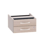 Gaveteiro Aéreo 02 Gavetas P25 | PE40 Pandin Casablanca e Cinza