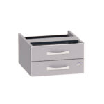 Gaveteiro Aéreo 02 Gavetas P25 | PE40 Pandin Cinza e Grafito