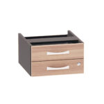 Gaveteiro Aéreo 02 Gavetas P25 | PE40 Pandin Noce Naturale e Grafito