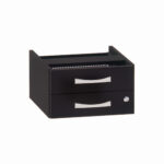 Gaveteiro Aéreo 02 Gavetas P25 | PE40 Pandin Preto