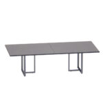 Mesa de Reunião Retangular Tubular Bipartida P25 Pandin 2,6 M Grafito
