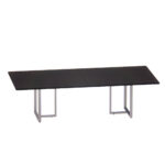 Mesa de Reunião Retangular Tubular Bipartida P25 Pandin 2,6 M Preto e Cinza