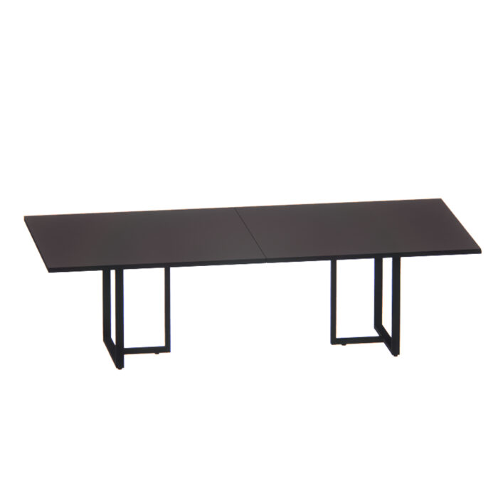 Mesa de Reunião Retangular Tubular Bipartida P25 Pandin 2,6 M Preto - Imagem 1