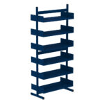 Estante Para Biblioteca Dupla Pandin 2,30 m Azul Del Rey