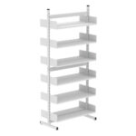 Estante Para Biblioteca Dupla Pandin 2,30 m Branco