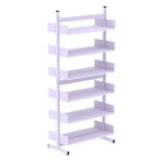 Estante Para Biblioteca Dupla Pandin 2,30 m Lilás