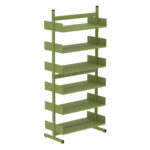 Estante Para Biblioteca Dupla Pandin 2,30 m Verde Miró