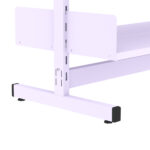 Estante Para Biblioteca Dupla Pandin 2,00 m Lilás - Imagem 3