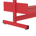 Estante Para Biblioteca Dupla Pandin 2,00 m Vermelho - Imagem 3