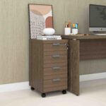 Gaveteiro Volante Com 4 Gavetas PE40 Pandin Walnut - Imagem 2