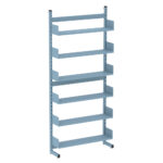 Estante Para Biblioteca Simples Pandin 2,30 m Azul Dali
