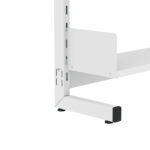 Estante Para Biblioteca Simples Pandin 2,30 m Branco - Imagem 2
