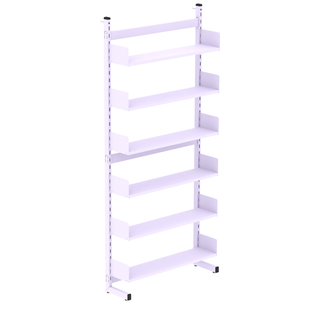 estante biblioteca 2300 lilas pandin martex office (4) Estante Para Biblioteca Simples Pandin 2,30 m Lílas - Imagem 1