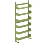 Estante Para Biblioteca Simples Pandin 2,30 m Verde