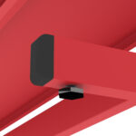 Estante Para Biblioteca Simples Pandin 2,30 m Vermelho - Imagem 3